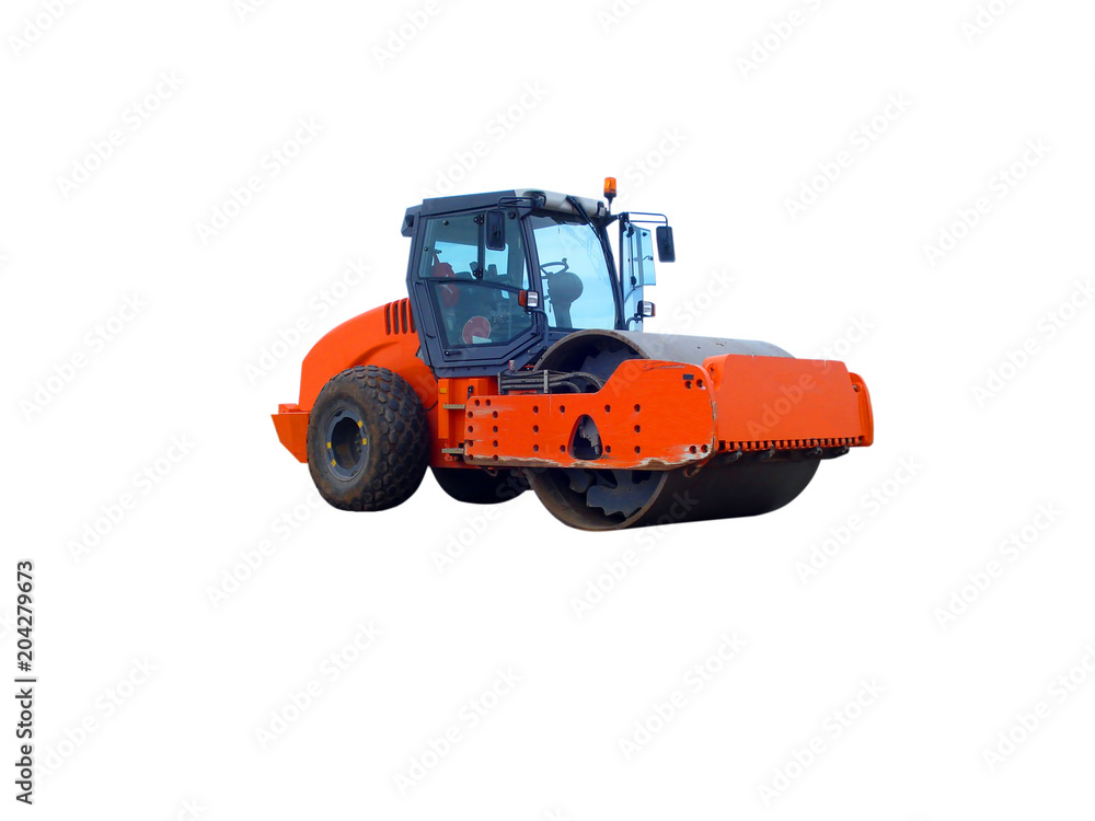 Compactor on white Compactor on white