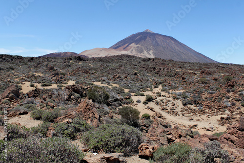 Mount Teide- volcano on Tenerife in the Canary Islands  the summit 3718m is the highest point in Spain. With the Teide National park was named a World Heritage Site by UNESCO.