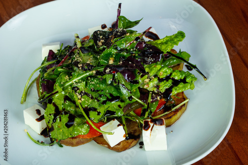 Salad with eggplant