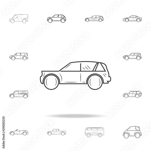 Car line icon. Detailed set of cars icons. Premium graphic design. One of the collection icons for websites, web design, mobile app