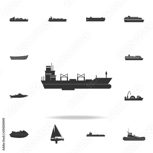 bulk carrier icon. Detailed set of water transport icons. Premium graphic design. One of the collection icons for websites, web design, mobile app