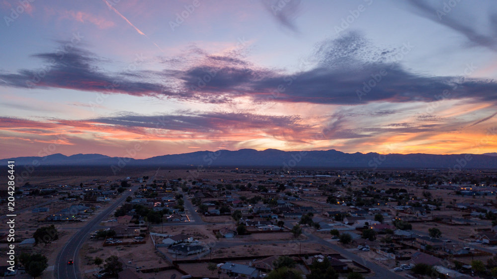 Desert Sunset, Mojave, Mojave desert