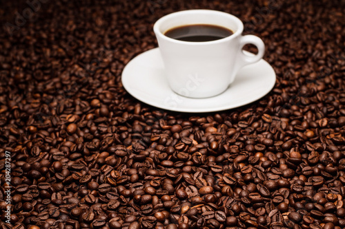 coffee cup grain top view