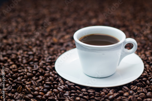 coffee cup grain top view © Illya