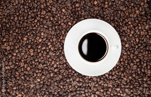 coffee cup grain top view