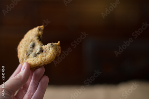 Cookie With Bite Taken Out Of It 