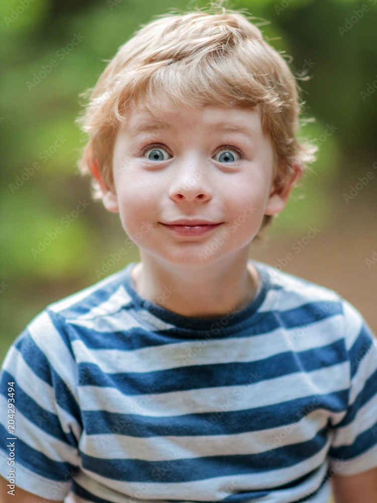 Portrait of young blonde funny caucasian boy Portrait of young blonde funny caucasian boy
