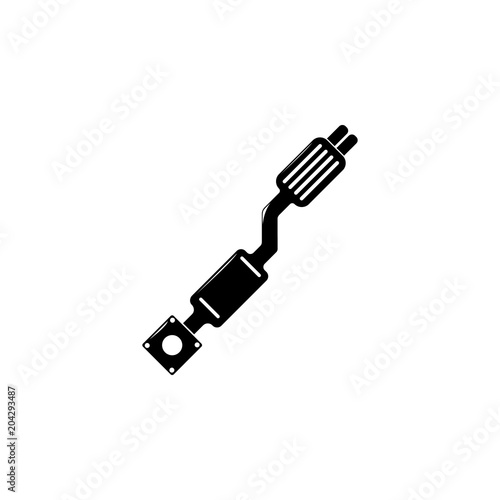 car exhaust system illustration. Element of car repair for mobile concept and web apps. Detailed car exhaust system icon can be used for web and mobile. Premium icon