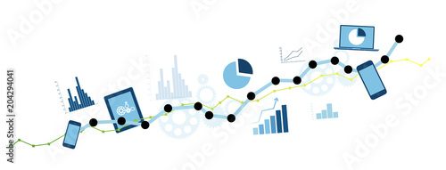 grafico economia, istogrammi, statistiche