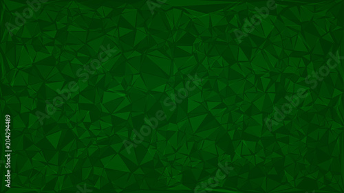 Abstract background of triangles in green colors.