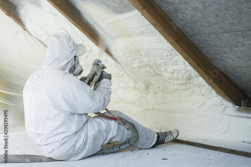 spray polyurethane foam for roof photo