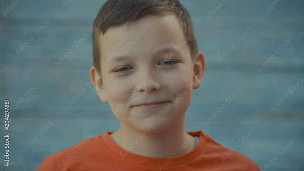 Portrait of happy children with emotions, looking at camera Portrait of happy children with emotions, looking at camera