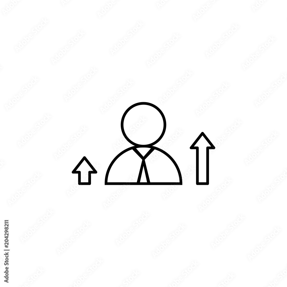 employee picking up icon. Element of Succes and awards for mobile concept and web apps. Detailed employee picking up icon can be used for web and mobile. Premium icon