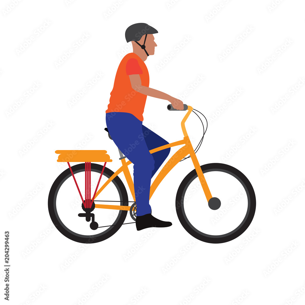 Man riding a bike Man riding a bike