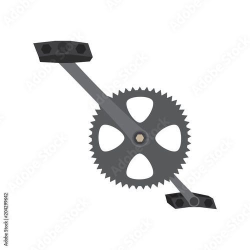Bicycle pedal in a gear