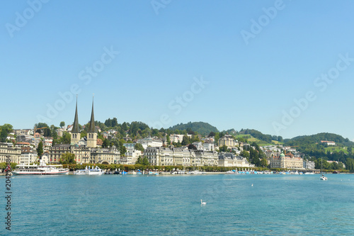 Lake Lucerne in Switzerland during summer