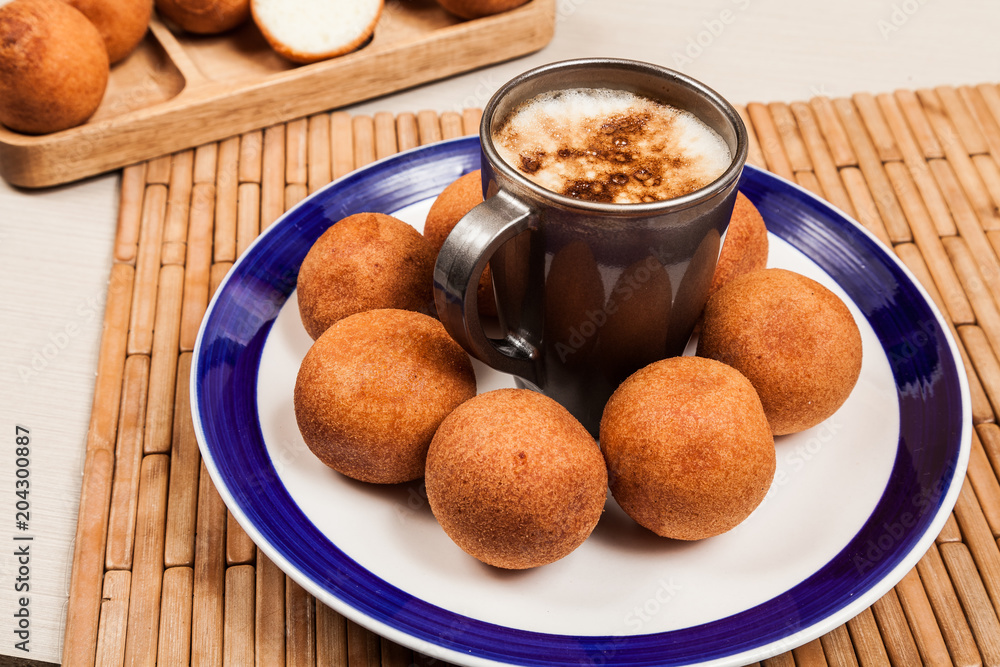 Buñuelos Colombian traditional food Buñuelos Colombian traditional food