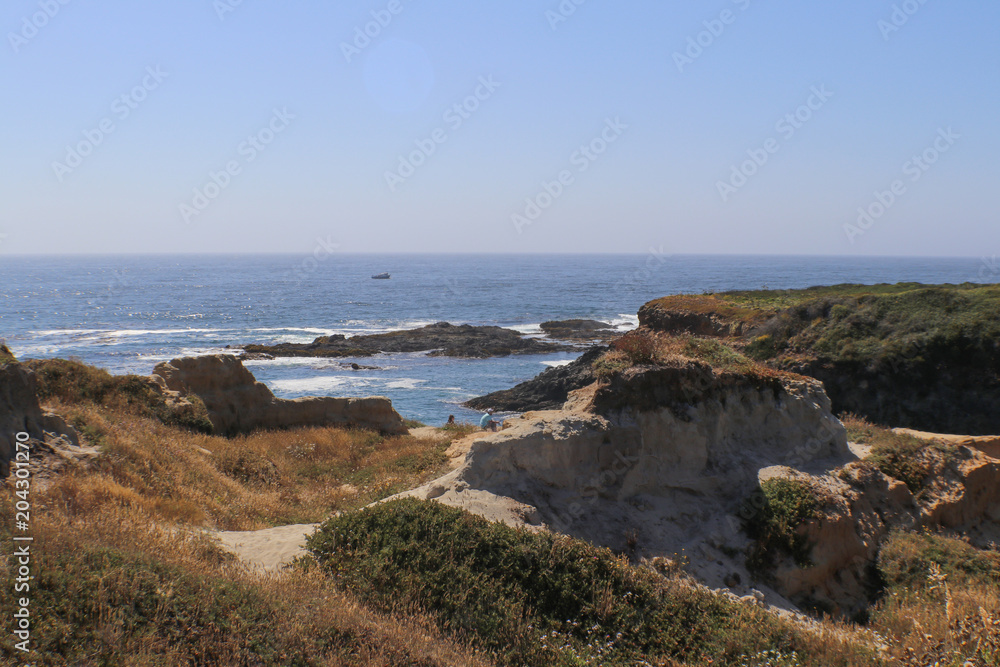 Mendicino California Headlands View to beach from rock arch