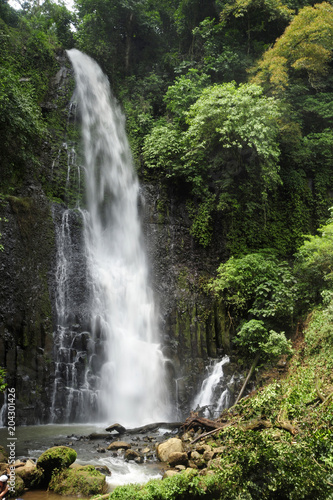 Catarata Zamora is one of two impressive waterfalls in Los Chorros park in Costa Rica.