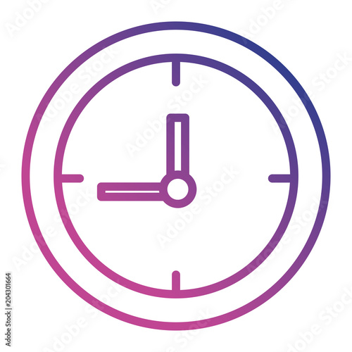 time clock isolated icon vector illustration design