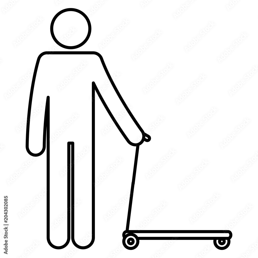 figure human in skateboard silhouette avatar vector illustration design figure human in skateboard silhouette avatar vector illustration design