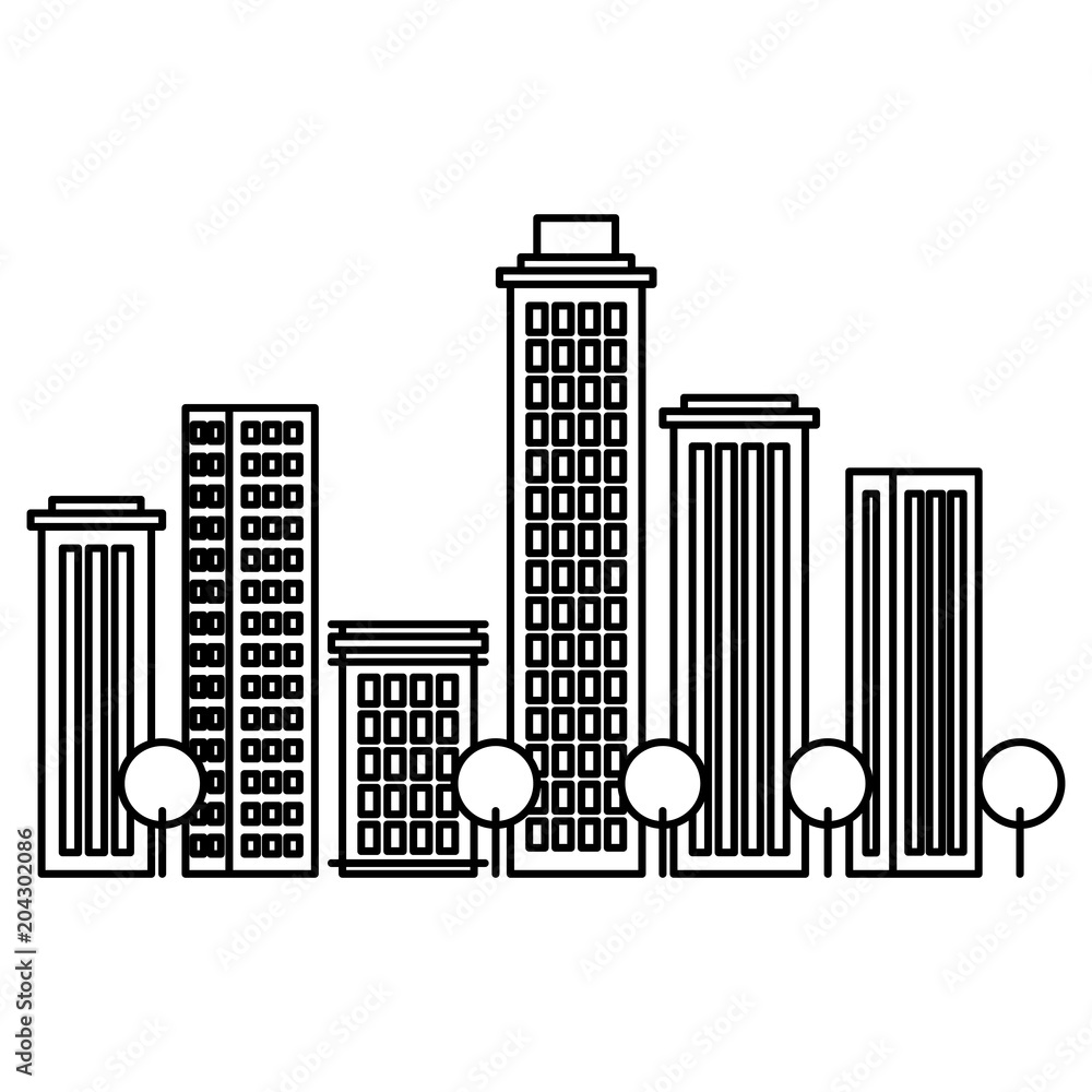 buildings cityscape isolated icon vector illustration design buildings cityscape isolated icon vector illustration design