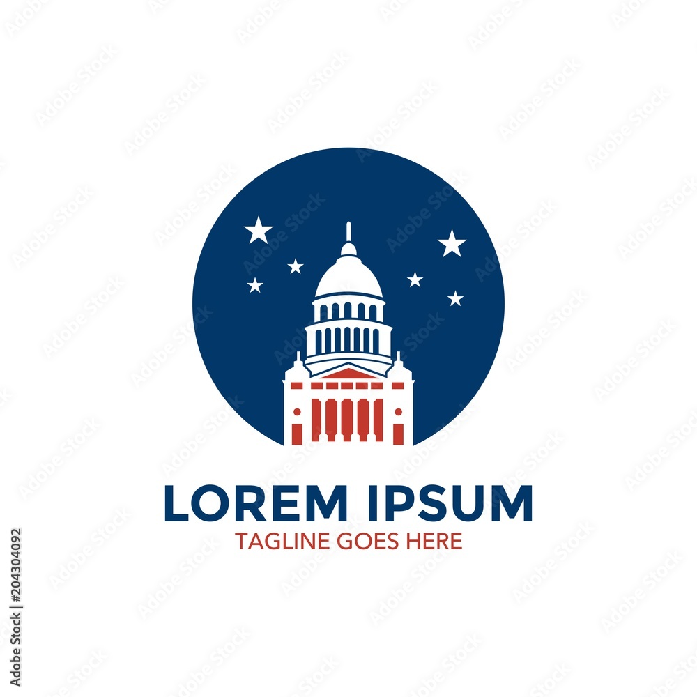 capitol logo. icon. vector illustration capitol logo. icon. vector illustration
