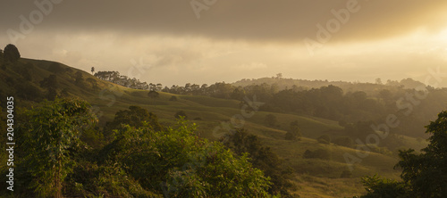 Φωτογραφία View of the Maleny mountains hinterlands, Sunshine Coast in the late afternoon