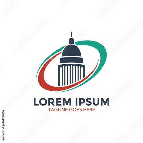 capitol logo. icon. vector illustration