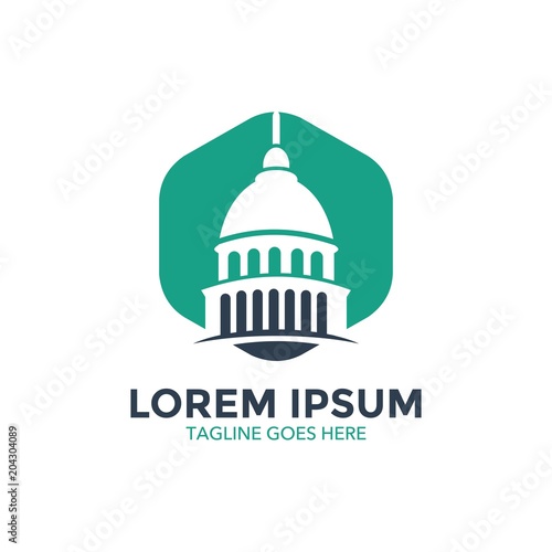 capitol logo. icon. vector illustration