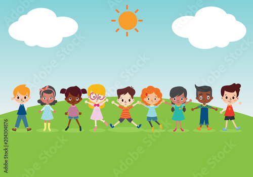 Happy kid cartoon collection