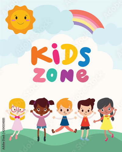 Kids zone banner design.
