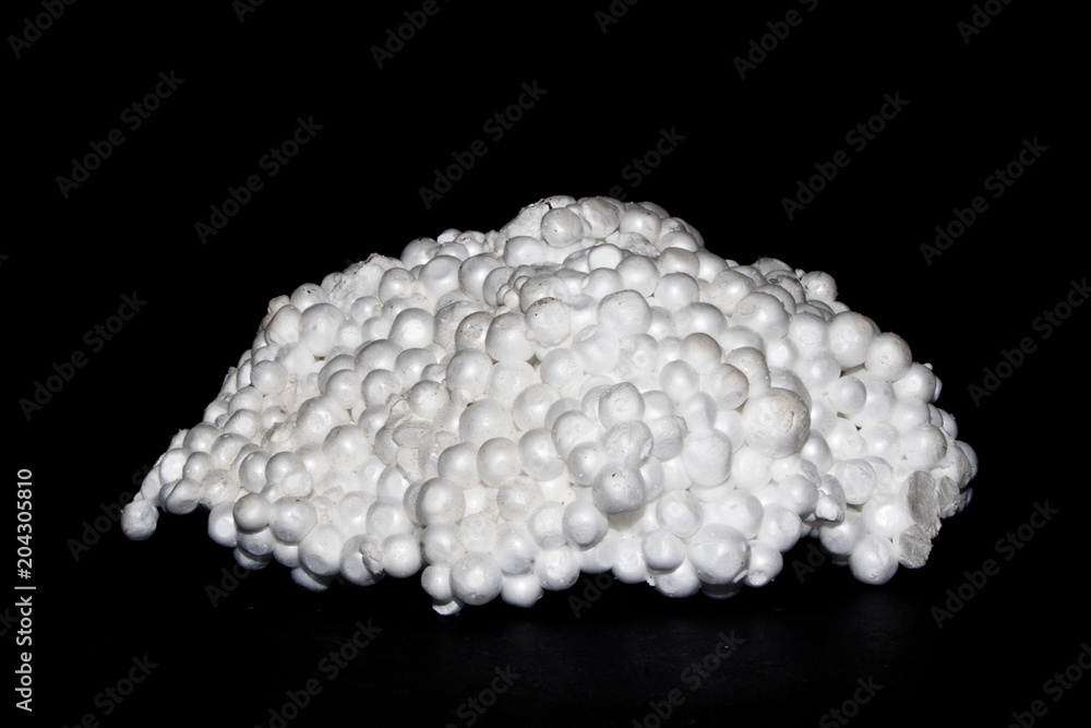 styrofoam isolated on black background styrofoam isolated on black background