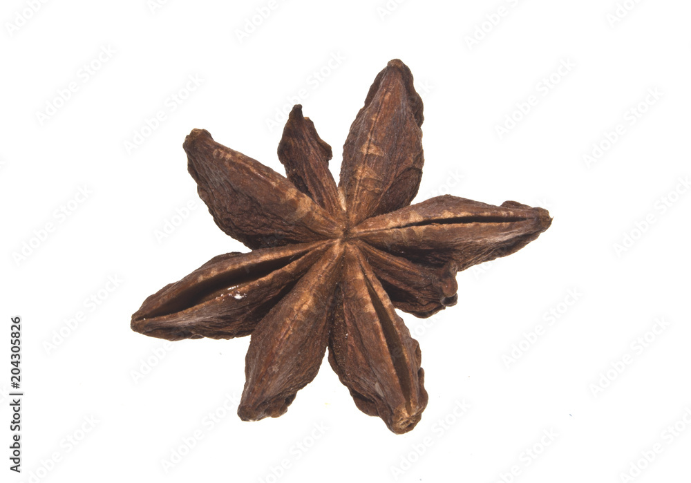 clove seasoning isolated on white background