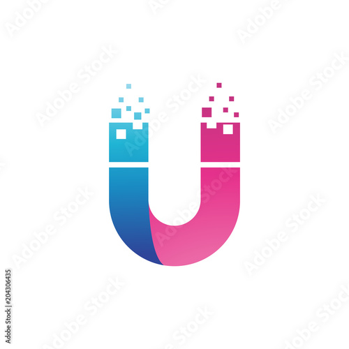  modern U initial logo 