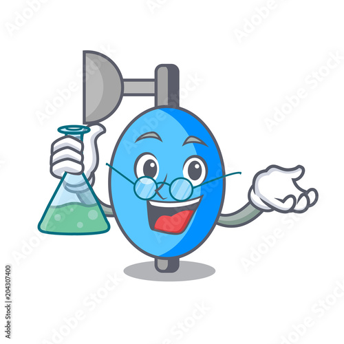 Professor ambu bag character cartoon