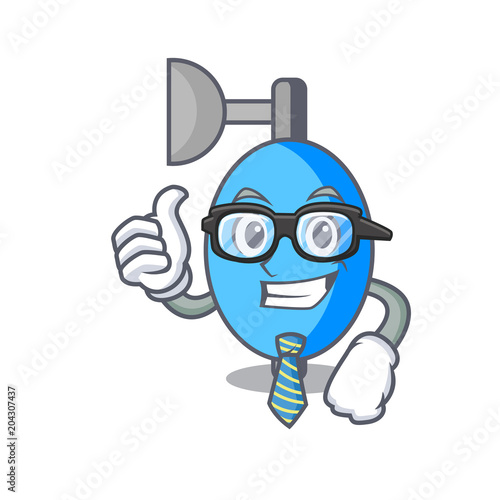 Businessman ambu bag character cartoon