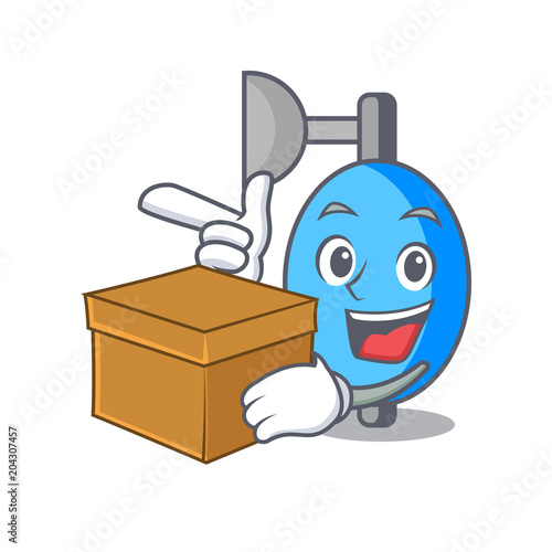 With box ambu bag character cartoon