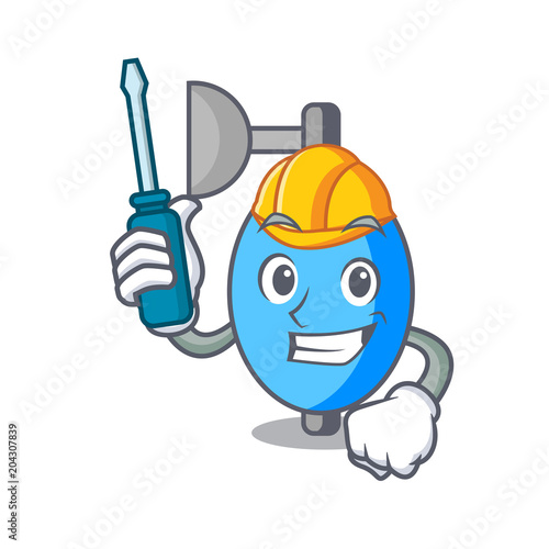 Automotive ambu bag mascot cartoon
