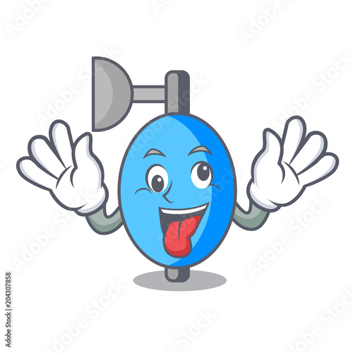 Crazy ambu bag mascot cartoon