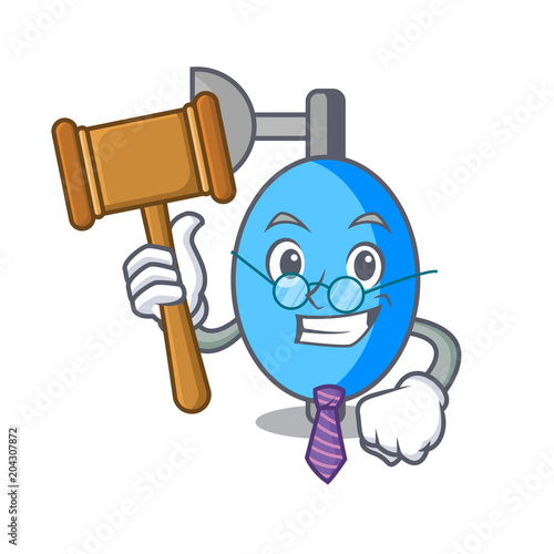 Judge ambu bag mascot cartoon