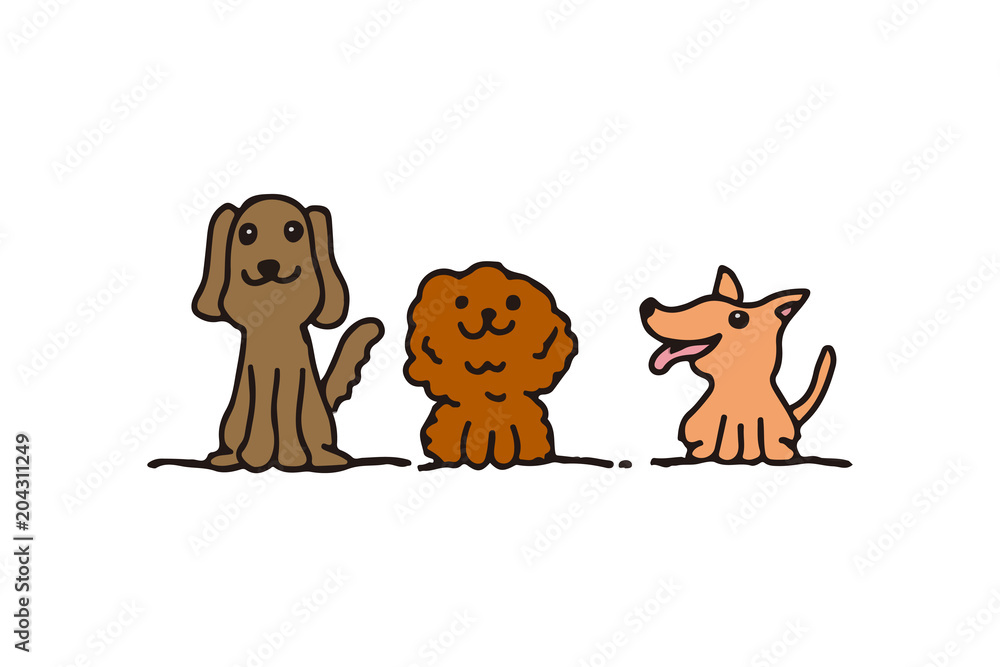 Fototapeta premium 犬 イラスト 