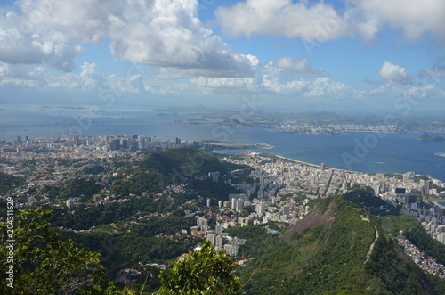  Botafogo Beach  Rio de Janeiro  Sugarloaf Mountain  sky  city  cloud  aerial photography © dorinionescu