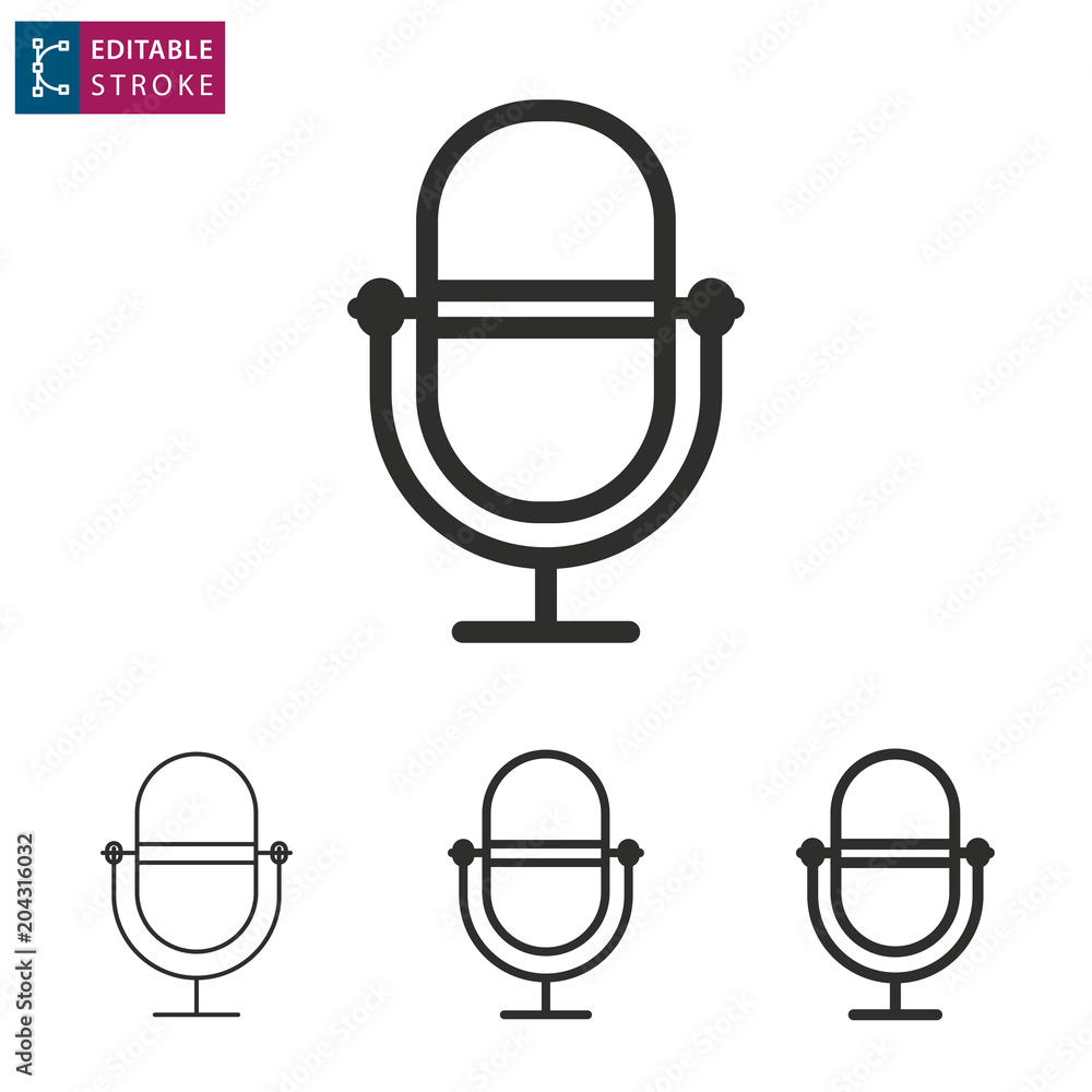Microphone vector icon
