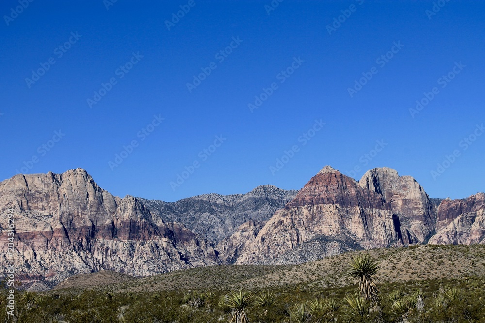 Fototapeta premium Red Rocks Spring Snow