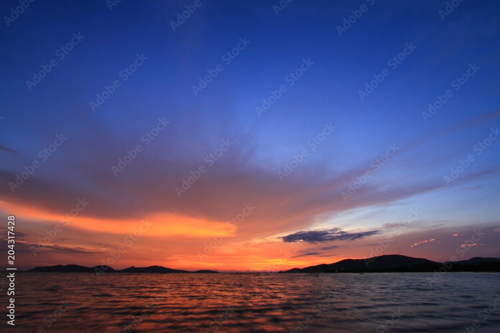 Beautiful sky on twilight time for background Beautiful sky on twilight time for background