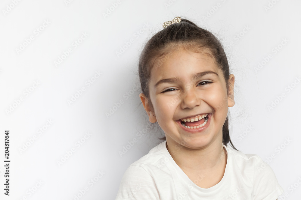 Portrait of a happy smiling child girl Portrait of a happy smiling child girl