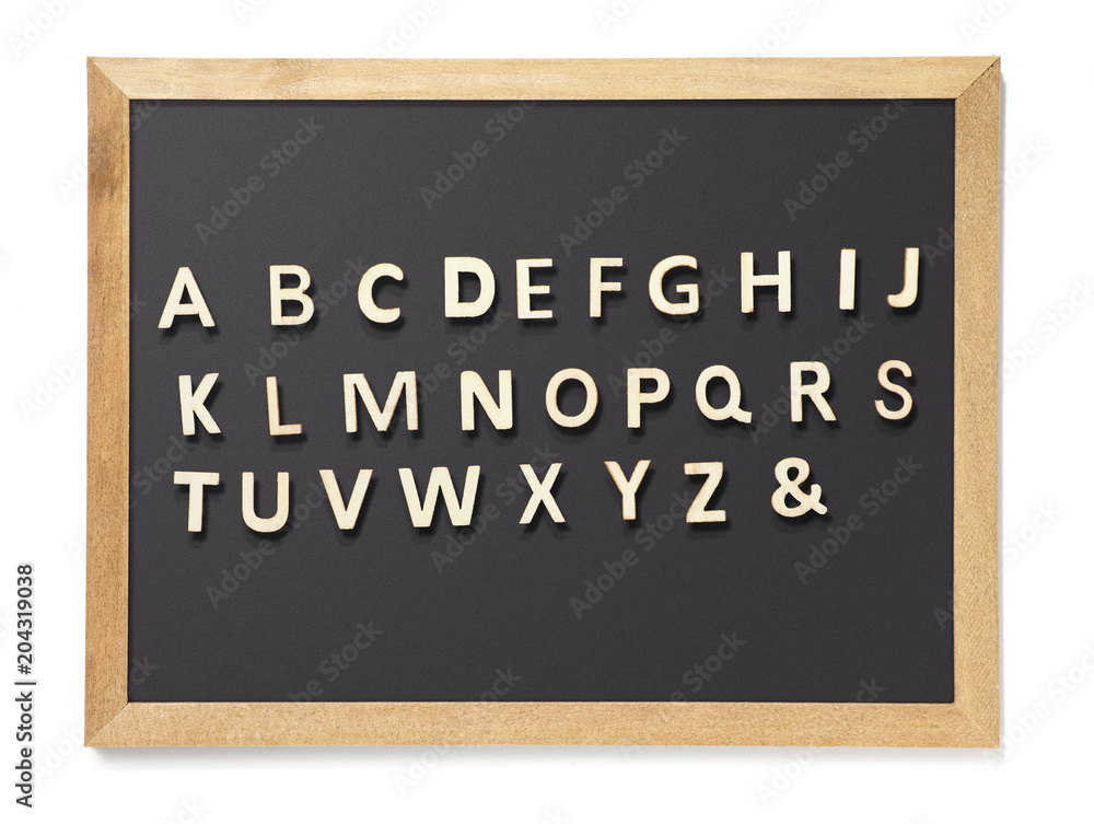 Obraz premium 黒板 A to Z