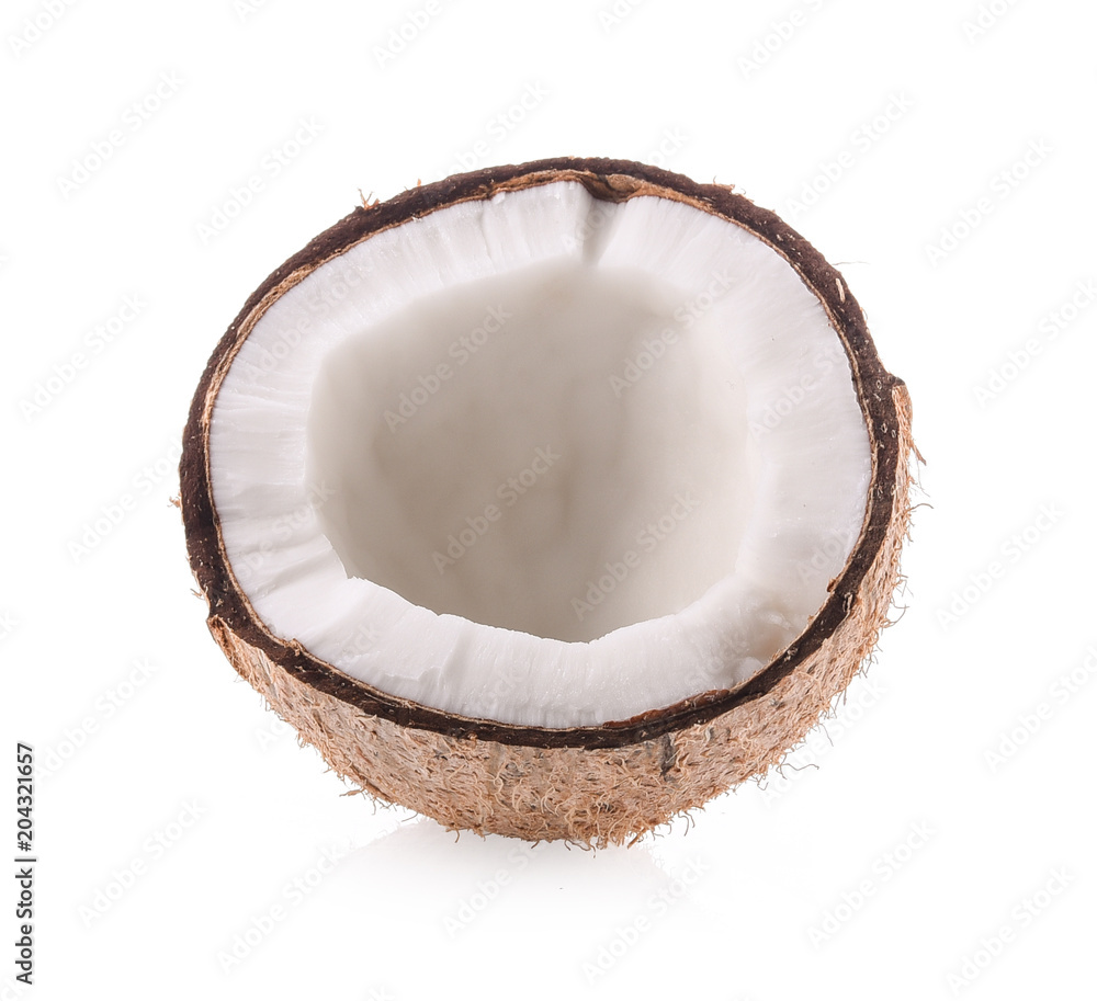 coconut on white background coconut on white background
