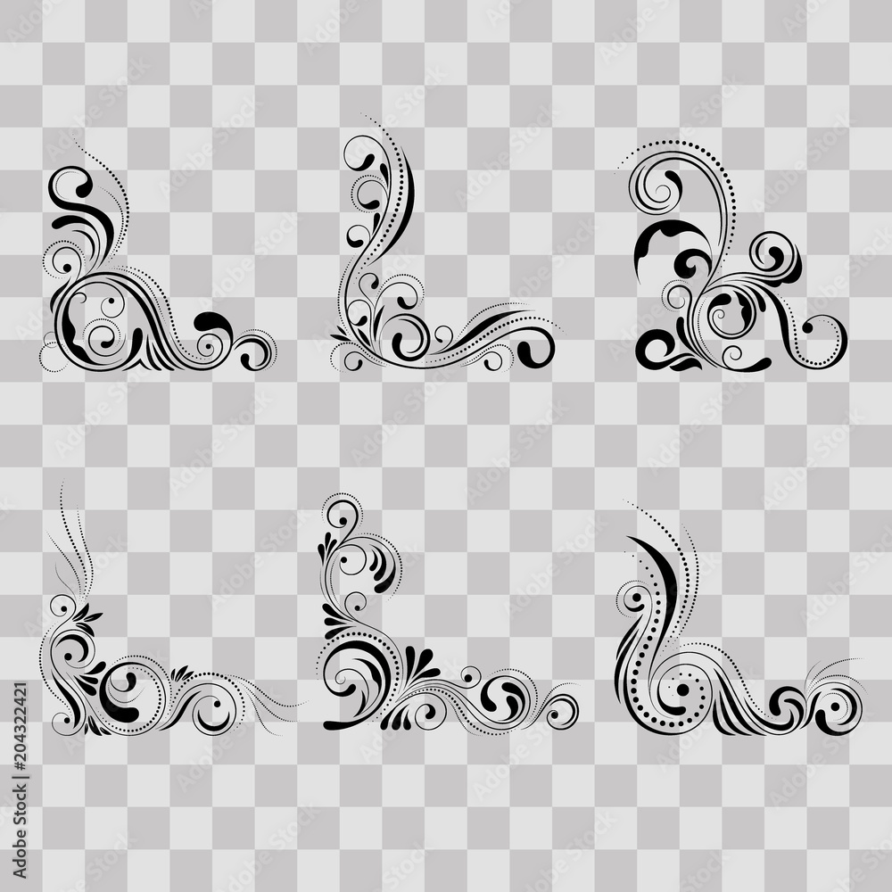 Corner Swirl Pattern